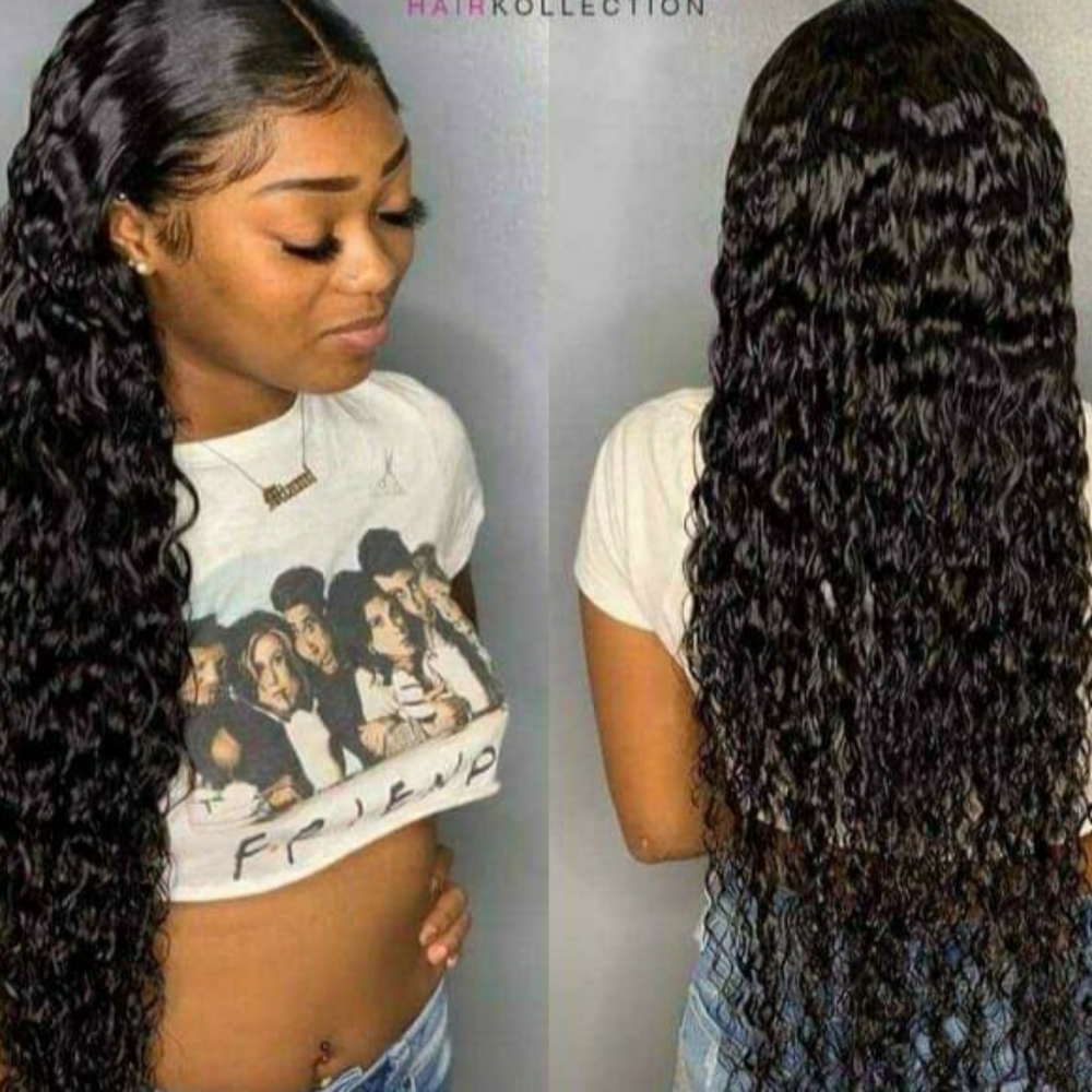 30 in Human Hair Jerry curl wig